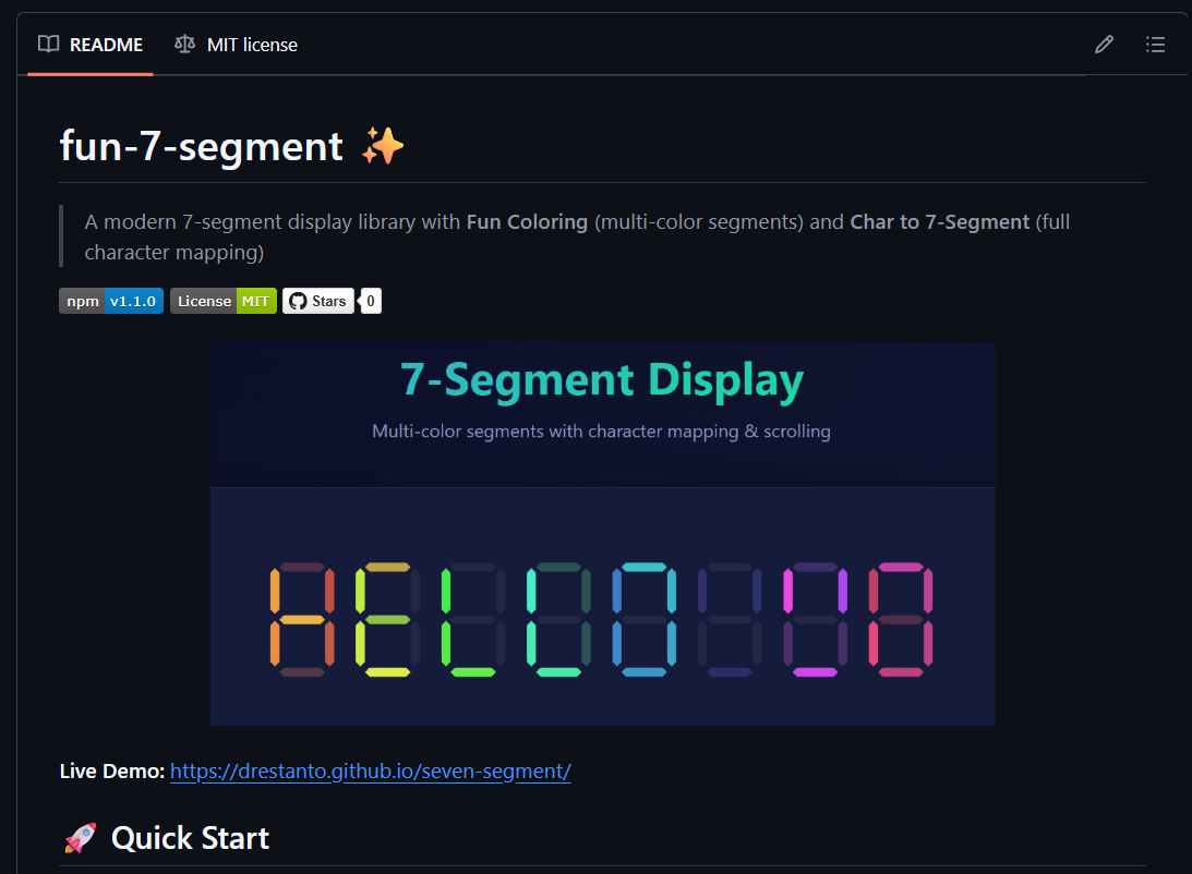 Seven Segment Display Library